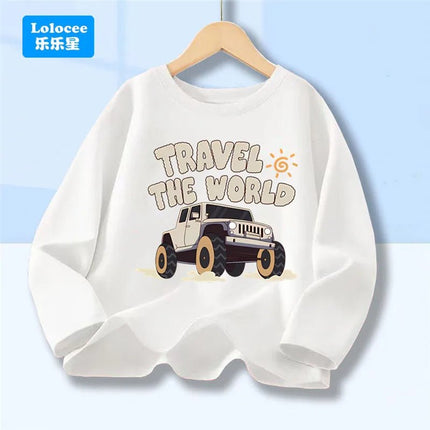 Shirt Baby Boys Racecar Long Sleeve Tee - Shirt - lioraitiin kids - Mad Fly Essentials