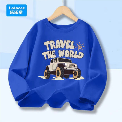 Shirt Baby Boys Racecar Long Sleeve Tee - Shirt - lioraitiin kids - Mad Fly Essentials