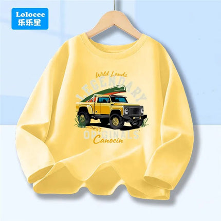 Shirt Baby Boys Racecar Long Sleeve Tee - Shirt - lioraitiin kids - Mad Fly Essentials