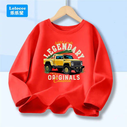Shirt Baby Boys Racecar Long Sleeve Tee - Shirt - lioraitiin kids - Mad Fly Essentials