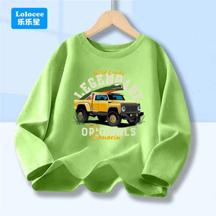 Shirt Baby Boys Racecar Long Sleeve Tee - Shirt - lioraitiin kids - Mad Fly Essentials