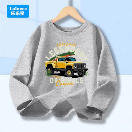 Shirt Baby Boys Racecar Long Sleeve Tee - Shirt - lioraitiin kids - Mad Fly Essentials