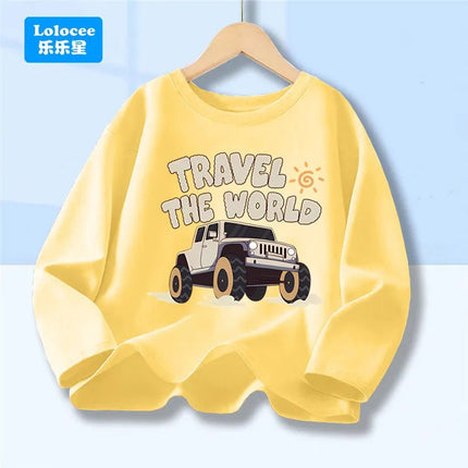 Shirt Baby Boys Racecar Long Sleeve Tee - Shirt - lioraitiin kids - Mad Fly Essentials