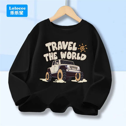 Shirt Baby Boys Racecar Long Sleeve Tee - Shirt - lioraitiin kids - Mad Fly Essentials