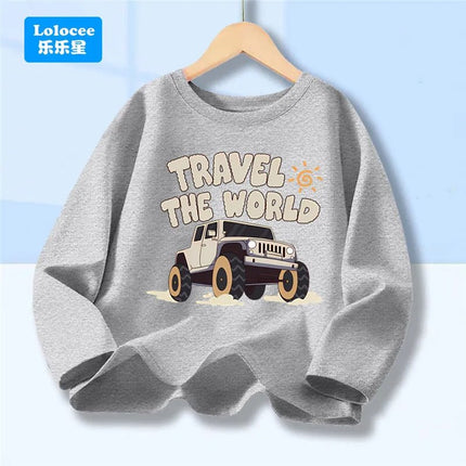 Shirt Baby Boys Racecar Long Sleeve Tee - Shirt - lioraitiin kids - Mad Fly Essentials