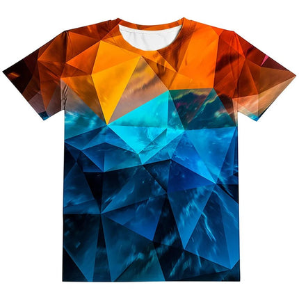 Shirt Boy 3D Flame Lightning O - Neck Tees - Shirt - Psychedelic - Mad Fly Essentials