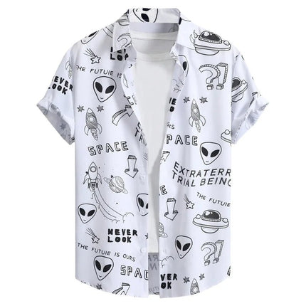 Shirt Boy Alien UFO Fashion Tops - Shirt - ROWNOCEAN - Mad Fly Essentials