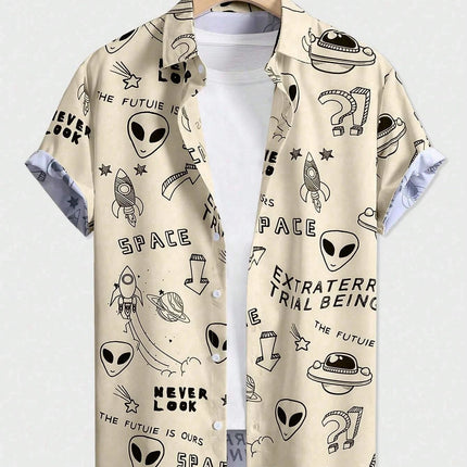 Shirt Boy Alien UFO Fashion Tops - Shirt - ROWNOCEAN - Mad Fly Essentials