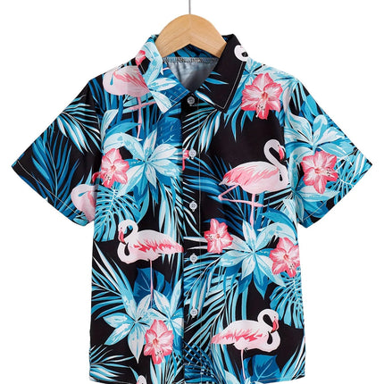 Shirt Boy Beach Hawaii Clown Print Tees - Shirt - kids Tales - Mad Fly Essentials