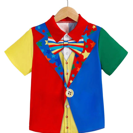 Shirt Boy Beach Hawaii Clown Print Tees - Shirt - kids Tales - Mad Fly Essentials