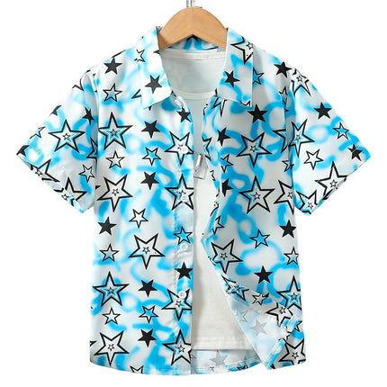 Shirt Boy Beach Hawaii Clown Print Tees - Shirt - kids Tales - Mad Fly Essentials