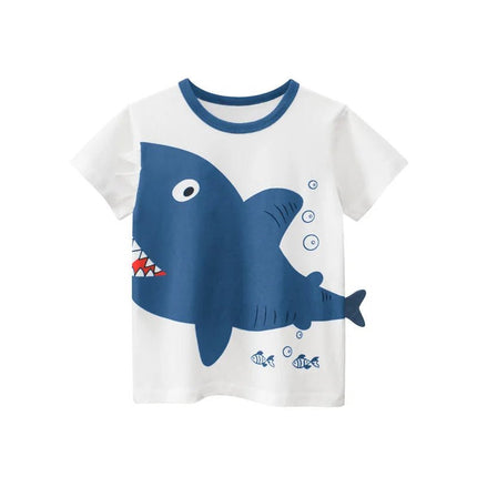 Shirt Boys 1-12T Cartoon Shark Animal Tee - Shirt - 27kids - Mad Fly Essentials