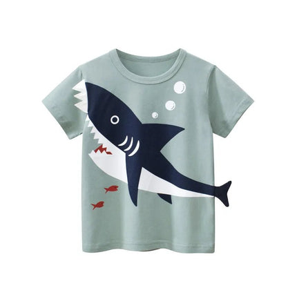 Shirt Boys 1-12T Cartoon Shark Animal Tee - Shirt - 27kids - Mad Fly Essentials