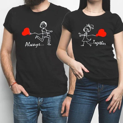 Shirt Couple Matching Valentines Day Graphic Tee - Shirt - TYFYO - Mad Fly Essentials