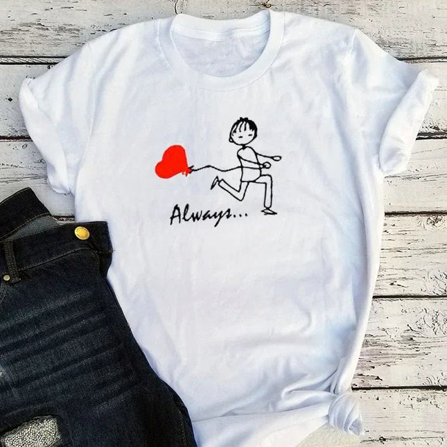 Shirt Couple Matching Valentines Day Graphic Tee - Shirt - TYFYO - Mad Fly Essentials