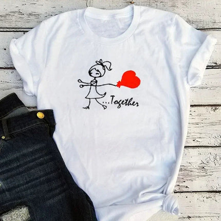 Shirt Couple Matching Valentines Day Graphic Tee - Shirt - TYFYO - Mad Fly Essentials
