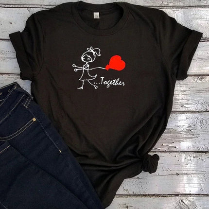 Shirt Couple Matching Valentines Day Graphic Tee - Shirt - TYFYO - Mad Fly Essentials