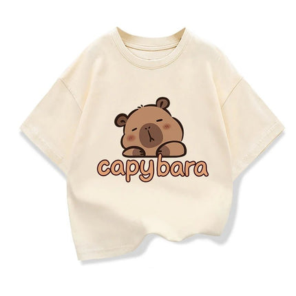 Shirt Girl Capybara Cartoon Animal Tees - Shirt - HAMPSON LANQE - Mad Fly Essentials