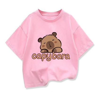 Shirt Girl Capybara Cartoon Animal Tees - Shirt - HAMPSON LANQE - Mad Fly Essentials