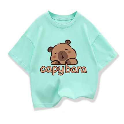 Shirt Girl Capybara Cartoon Animal Tees - Shirt - HAMPSON LANQE - Mad Fly Essentials