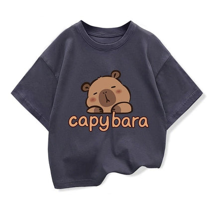 Shirt Girl Capybara Cartoon Animal Tees - Shirt - HAMPSON LANQE - Mad Fly Essentials