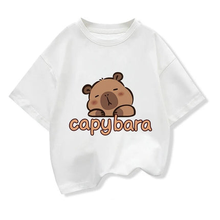 Shirt Girl Capybara Cartoon Animal Tees - Shirt - HAMPSON LANQE - Mad Fly Essentials