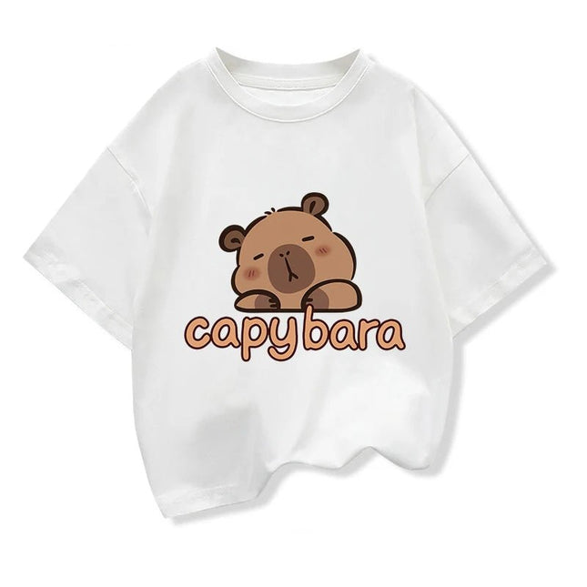 Shirt Girl Capybara Cartoon Animal Tees - Shirt - HAMPSON LANQE - Mad Fly Essentials