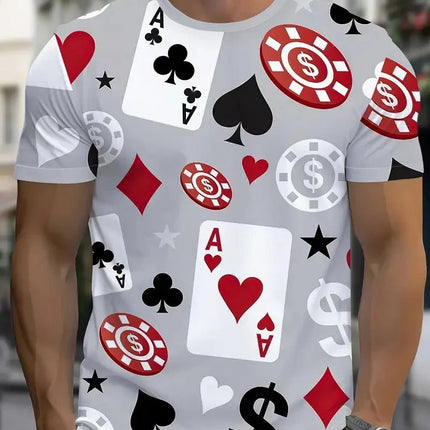 Shirt Men 3D Funny Poker King Playing Cards Medieval Tee - Shirt - Nifineo - Mad Fly Essentials