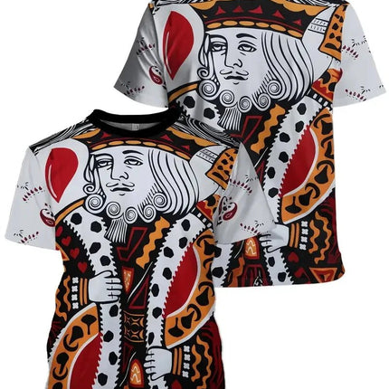 Shirt Men 3D Funny Poker King Playing Cards Medieval Tee - Shirt - Nifineo - Mad Fly Essentials