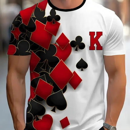 Shirt Men 3D Funny Poker King Playing Cards Medieval Tee - Shirt - Nifineo - Mad Fly Essentials