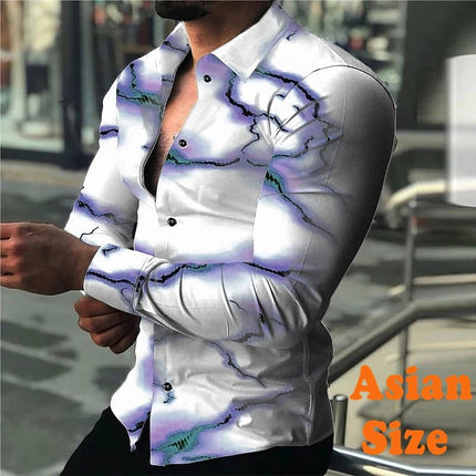 Shirt Men 3D Lightning Hawaiian Party Shirt - Shirt - TrendSetter - Mad Fly Essentials