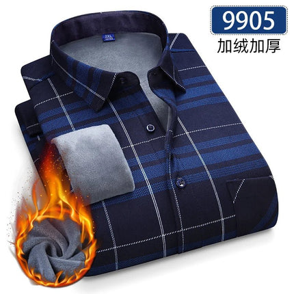 Shirt Men Fashion Brushed Plaid Casual Spring Tee - Shirt - Sam Charleston - Mad Fly Essentials