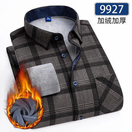 Shirt Men Fashion Brushed Plaid Casual Spring Tee - Shirt - Sam Charleston - Mad Fly Essentials