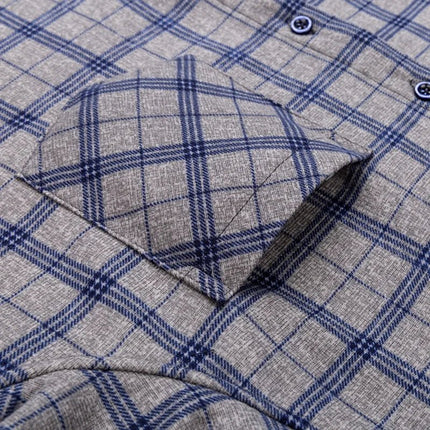 Shirt Men Fashion Brushed Plaid Casual Spring Tee - Shirt - Sam Charleston - Mad Fly Essentials