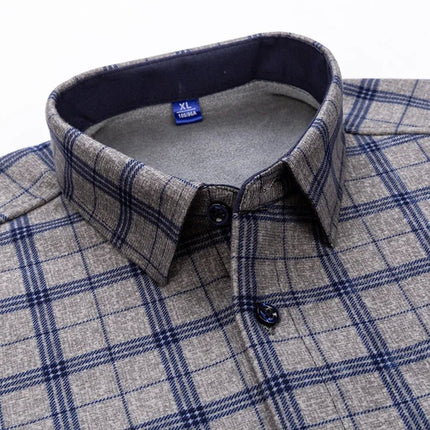 Shirt Men Fashion Brushed Plaid Casual Spring Tee - Shirt - Sam Charleston - Mad Fly Essentials