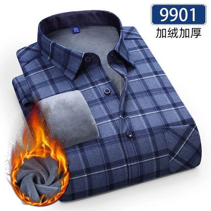 Shirt Men Fashion Brushed Plaid Casual Spring Tee - Shirt - Sam Charleston - Mad Fly Essentials