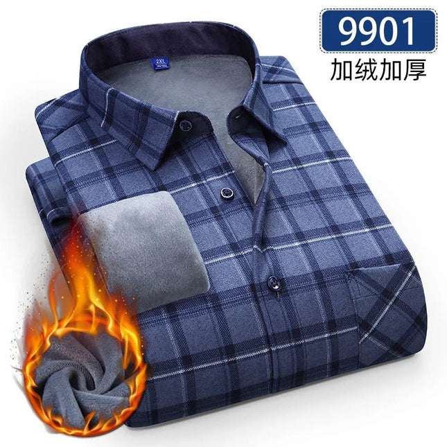 Shirt Men Fashion Brushed Plaid Casual Spring Tee - Shirt - Sam Charleston - Mad Fly Essentials