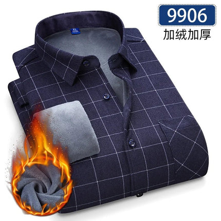 Shirt Men Fashion Brushed Plaid Casual Spring Tee - Shirt - Sam Charleston - Mad Fly Essentials