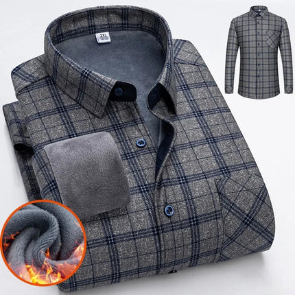 Shirt Men Fashion Brushed Plaid Casual Spring Tee - Shirt - Sam Charleston - Mad Fly Essentials