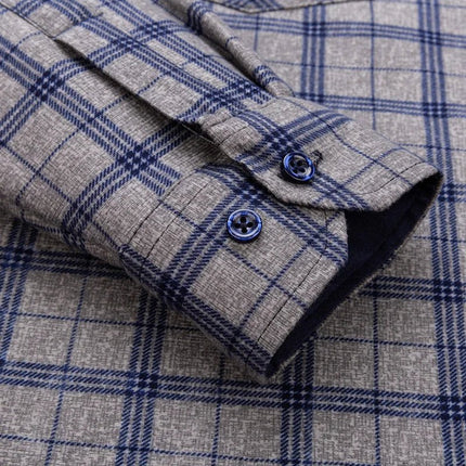 Shirt Men Fashion Brushed Plaid Casual Spring Tee - Shirt - Sam Charleston - Mad Fly Essentials