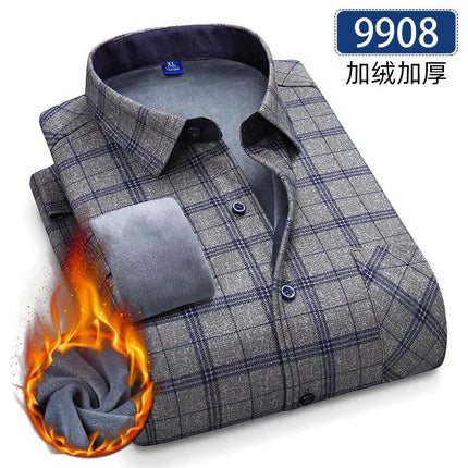 Shirt Men Fashion Brushed Plaid Casual Spring Tee - Shirt - Sam Charleston - Mad Fly Essentials