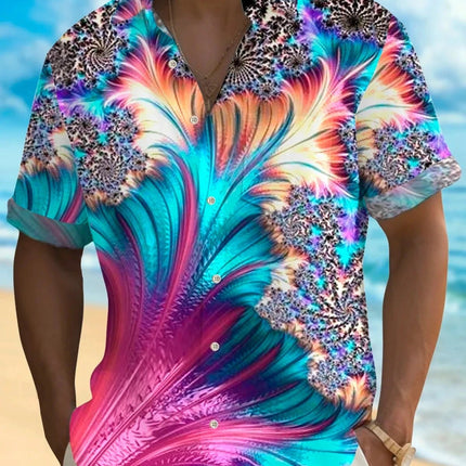 Shirt Men Flamingo Parrot 3D Animal Shirt - Shirt - orchid - Mad Fly Essentials