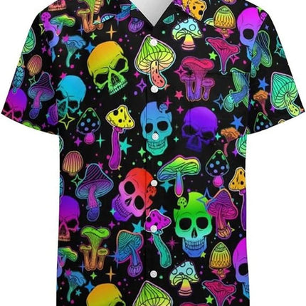 Shirt Men Funny Alien Graphic Hawaiian 3D Tee - Shirt - Fashicon - Mad Fly Essentials