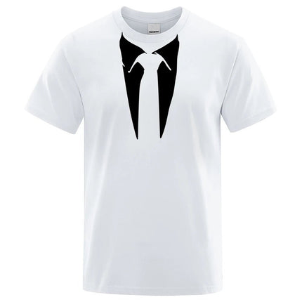 Shirt Men Funny Retro Fashion 3D Tie Tee - Shirt - oufisun - Mad Fly Essentials