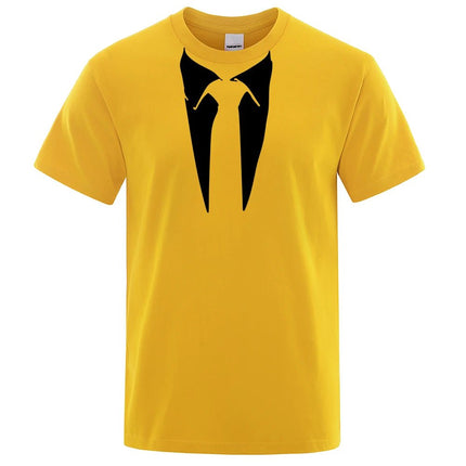 Shirt Men Funny Retro Fashion 3D Tie Tee - Shirt - oufisun - Mad Fly Essentials