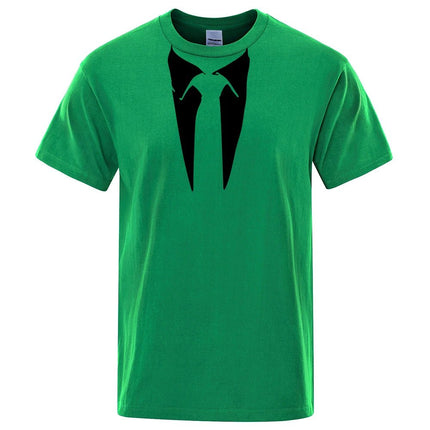 Shirt Men Funny Retro Fashion 3D Tie Tee - Shirt - oufisun - Mad Fly Essentials