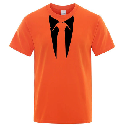 Shirt Men Funny Retro Fashion 3D Tie Tee - Shirt - oufisun - Mad Fly Essentials