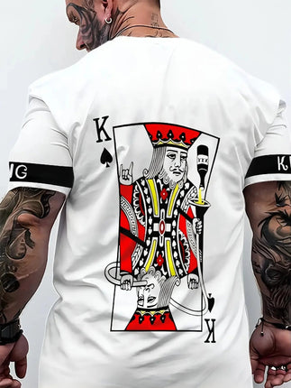 Shirt Men King of Hearts Poker Card T-Shirt - Shirt - GUILAN - Mad Fly Essentials