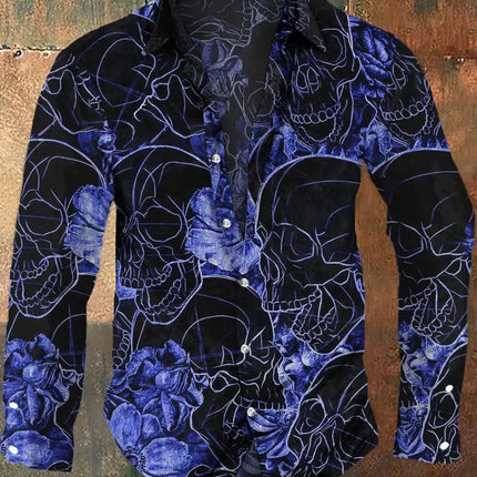 Shirt Men Long Sleeve Alien Fashion Party Apparel 3D Tee - Shirt - Jereno - Mad Fly Essentials