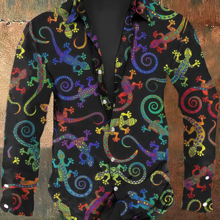 Shirt Men Long Sleeve Alien Fashion Party Apparel 3D Tee - Shirt - Jereno - Mad Fly Essentials